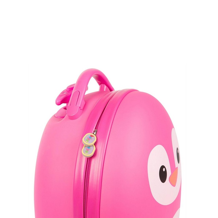 Children's suitcase Boppi Tiny Trekker Pink Penguin