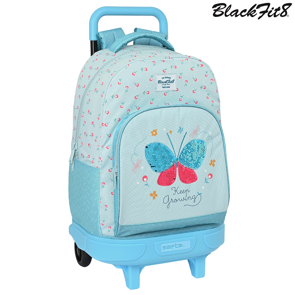 Children's suitcase Blackfit8 Trolley Backpack Butterfly
