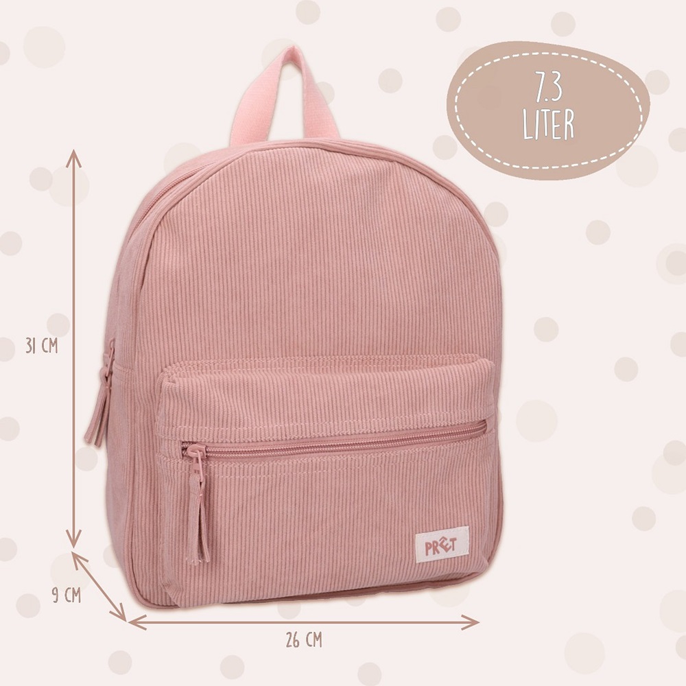 Backpack for kids Pret Ridge and Row Pink