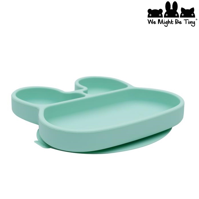 Kids silicone suction plate We Might Be Tiny Mint