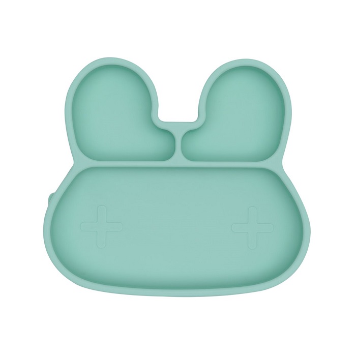 Kids silicone suction plate We Might Be Tiny Mint