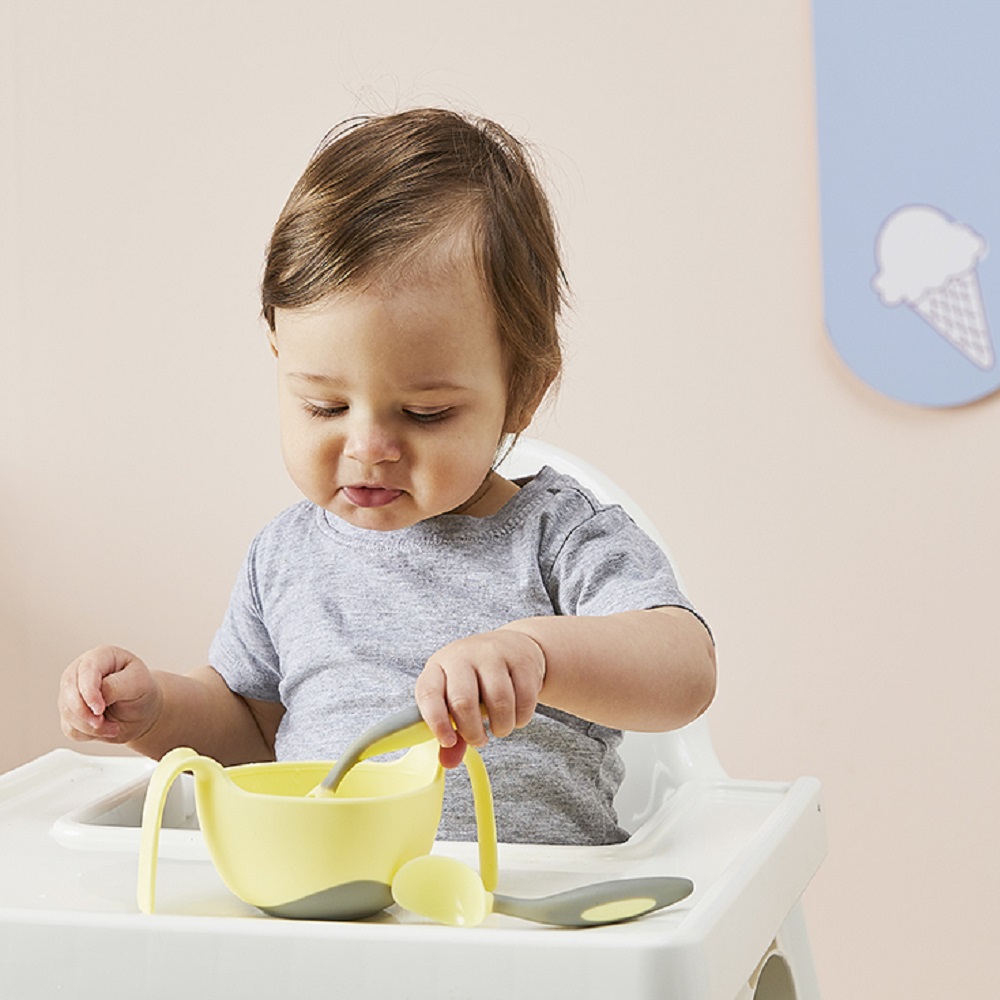 Kids' bowl and straw B.box Banana Split