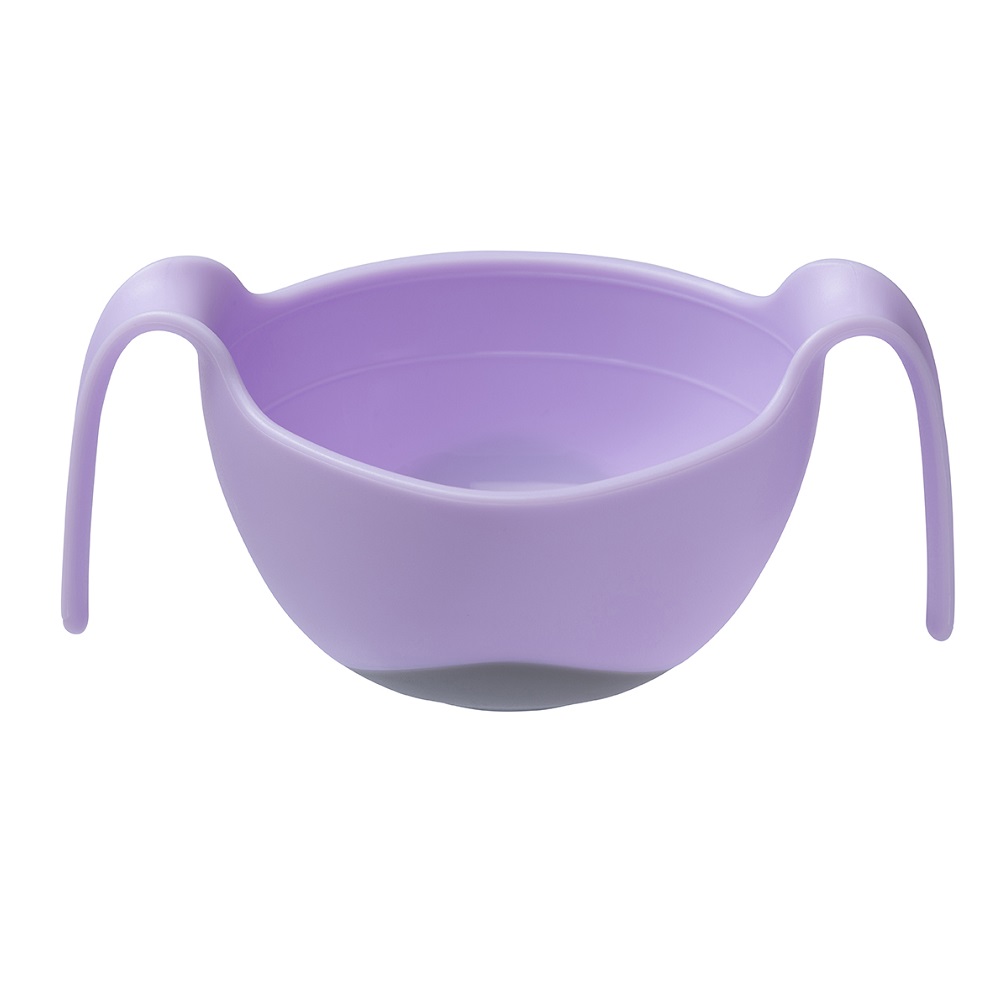 Kids' bowl and straw B.box Boysenberry