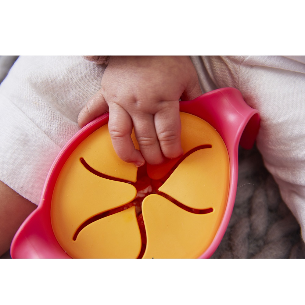 Kids' bowl and straw B.box Strawberry Shake