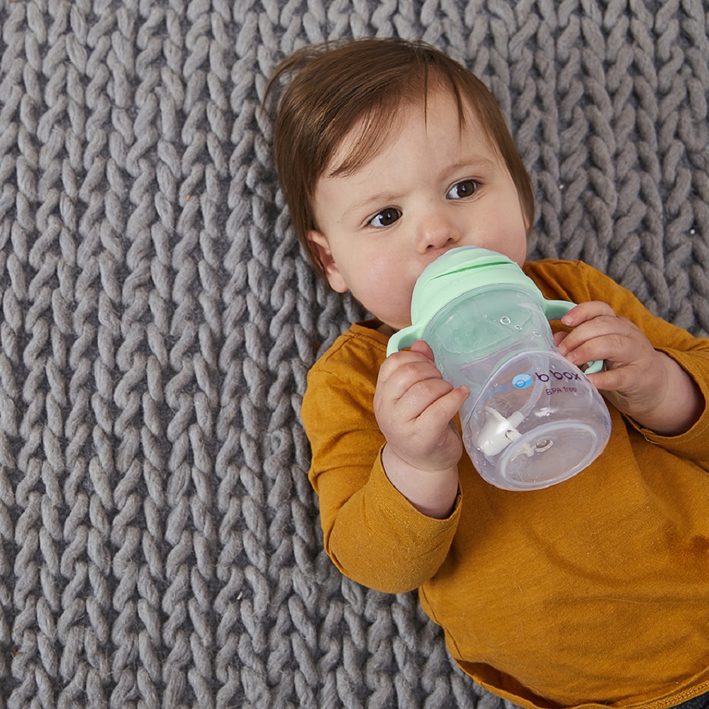 Sippy cup and water bottle for kids B.box Pistachio