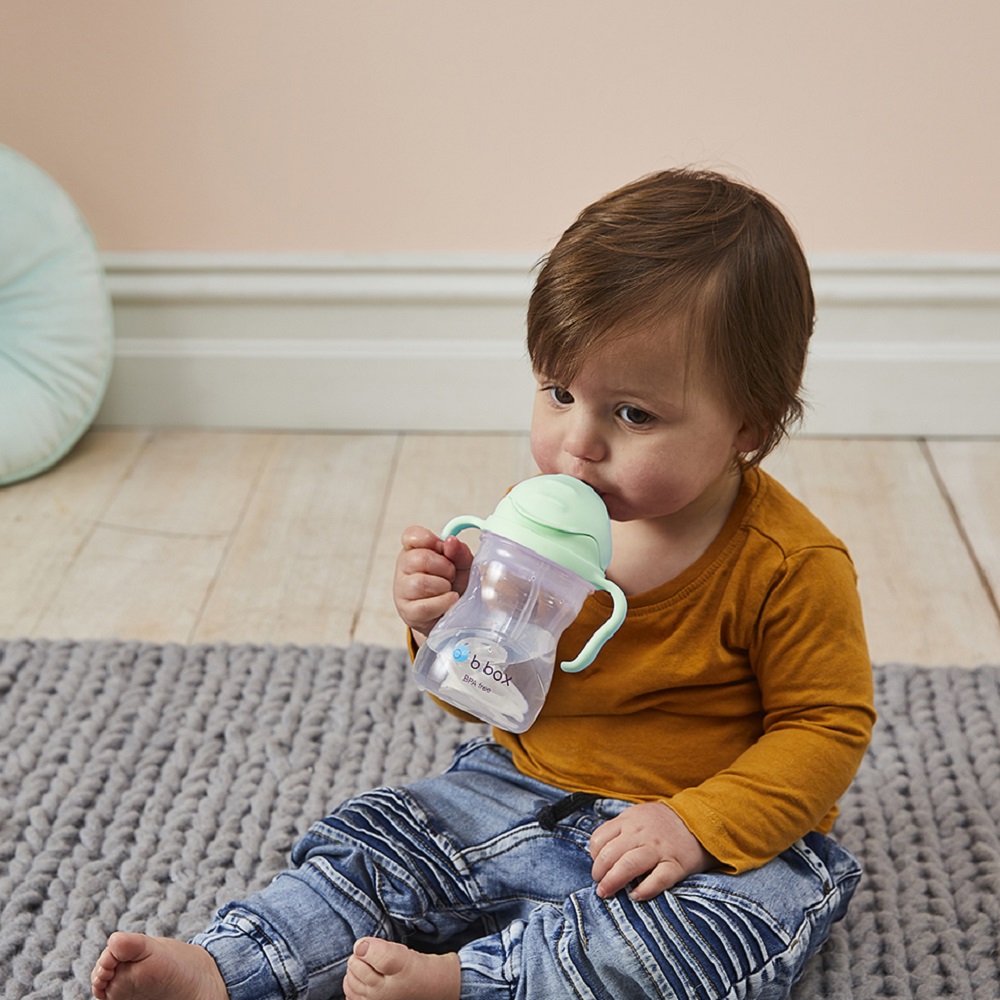 Sippy cup and water bottle for kids B.box Pistachio