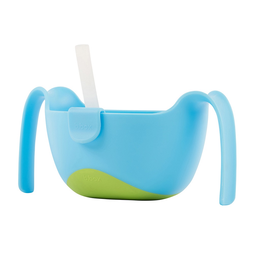 Kids' bowl and straw B.box Ocean Breeze