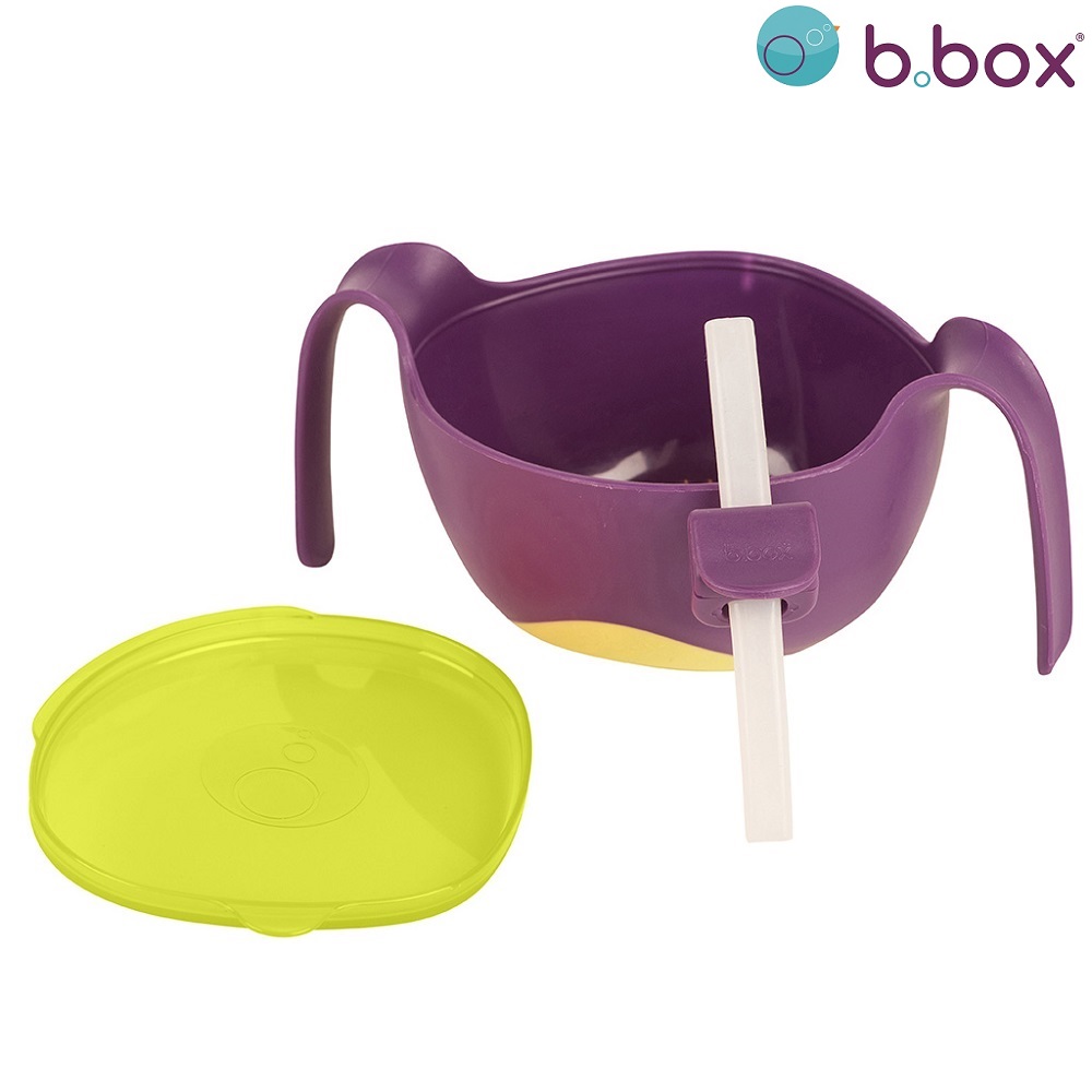 Children's bowl B.box Bowl and Straw XL Passion Splash