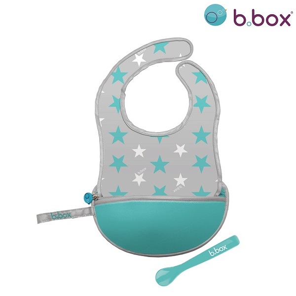 Travel bib with spoon B.box Starburst