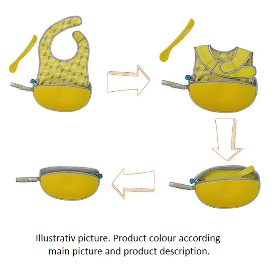 Travel bib with spoon B.box