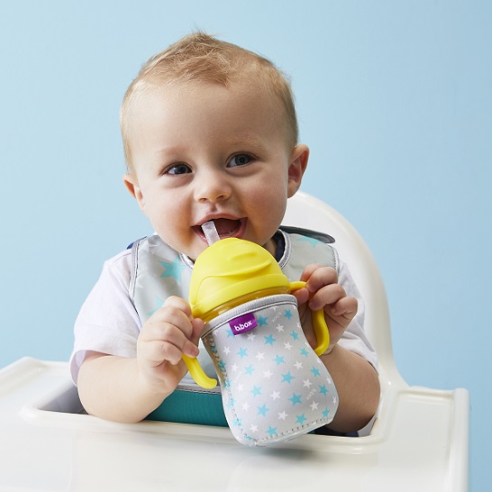 Travel bib with spoon B.box