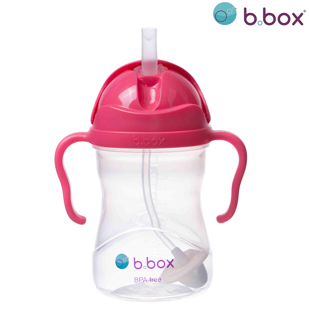 Sippy cup and water bottle for kids B.box Raspberry