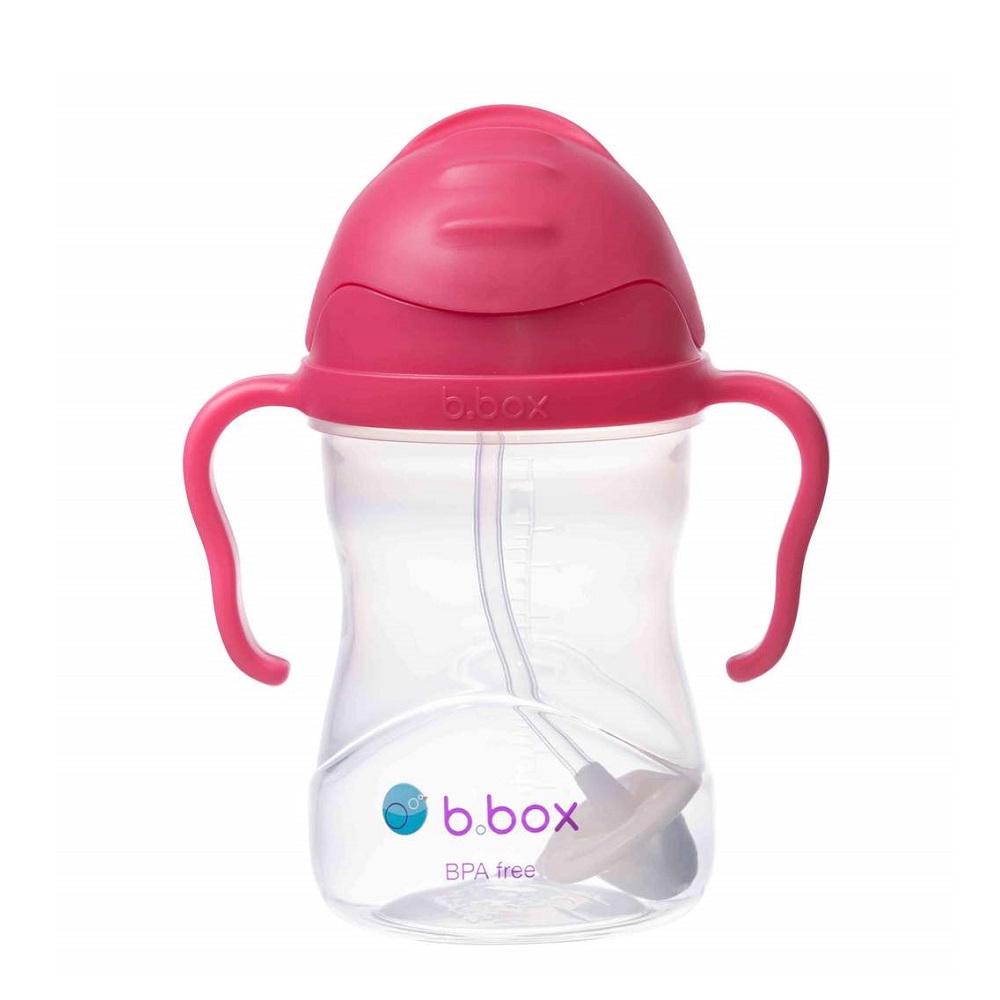 Sippy cup and water bottle for kids B.box Raspberry