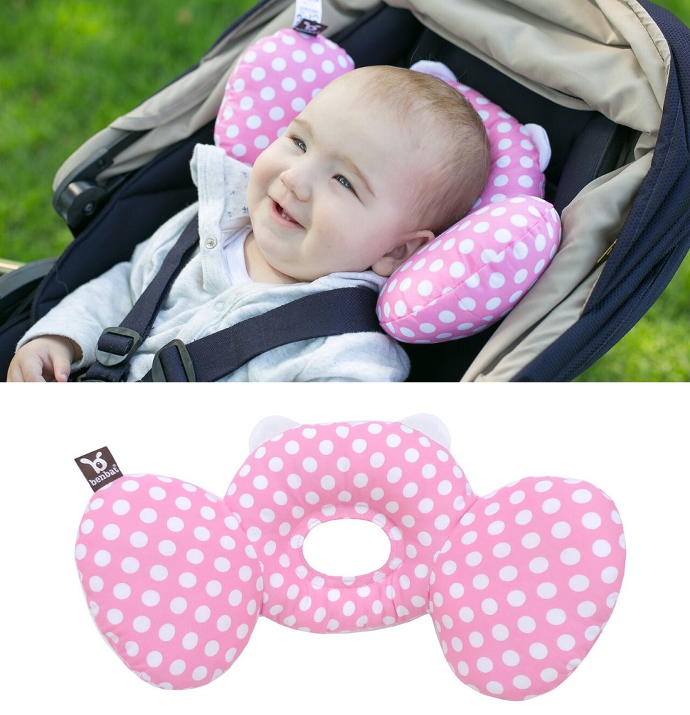 Baby Neck Support - Benbat Bear Hug Pink