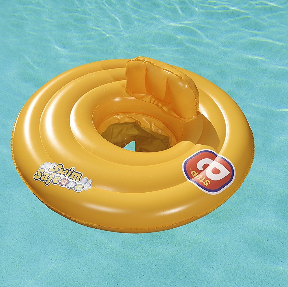 Baby Swim Seat - Bestway Yellow Round Small