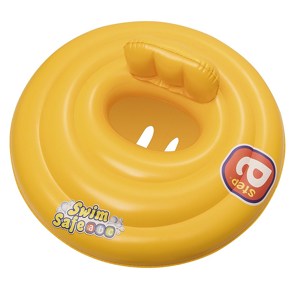 Baby Swim Seat - Bestway Yellow Round Small