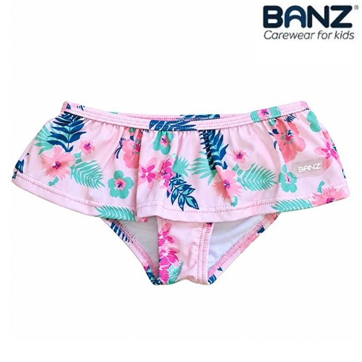 Swim Pants for Girls - Banz Pink Floral