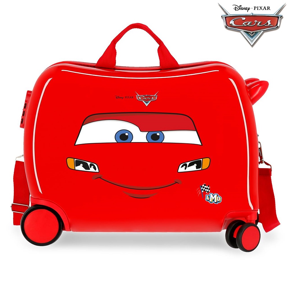 Ride on suitcase for children Cars McQueen Red Ride on suitcase for children Cars McQueen Red