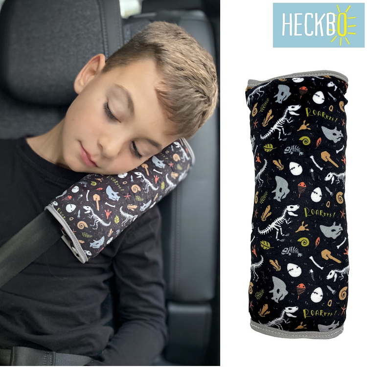 Seat belt pillow for kids Heckbo Dino Skeletons