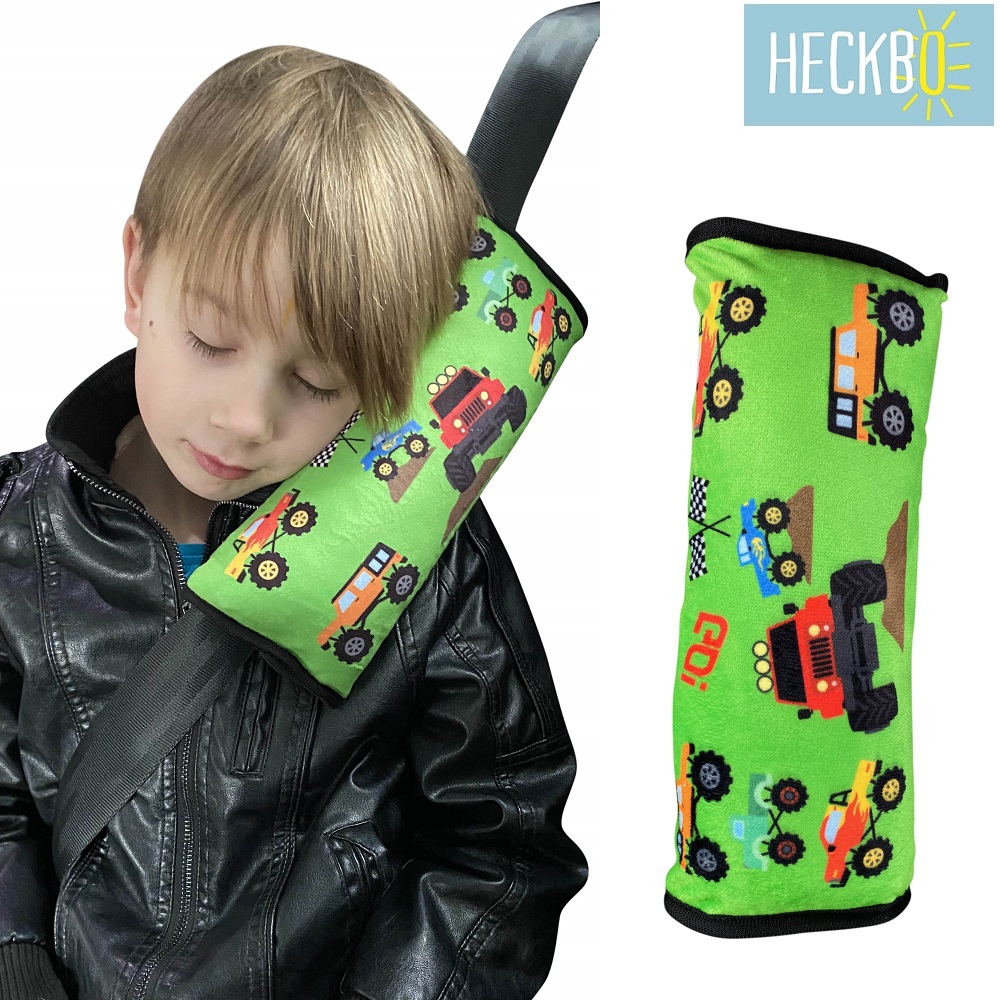 Seat belt pillow for kids Heckbo Monster Trucks