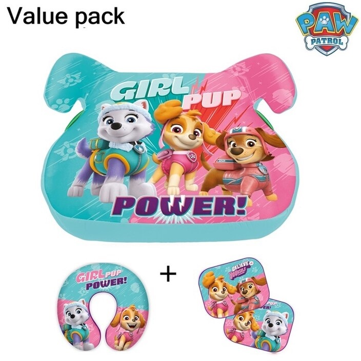 Car Travel Set for Kids - Paw Patrol Pink