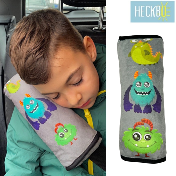 Seat Belt Pillow for Kids - Heckbo Monsters