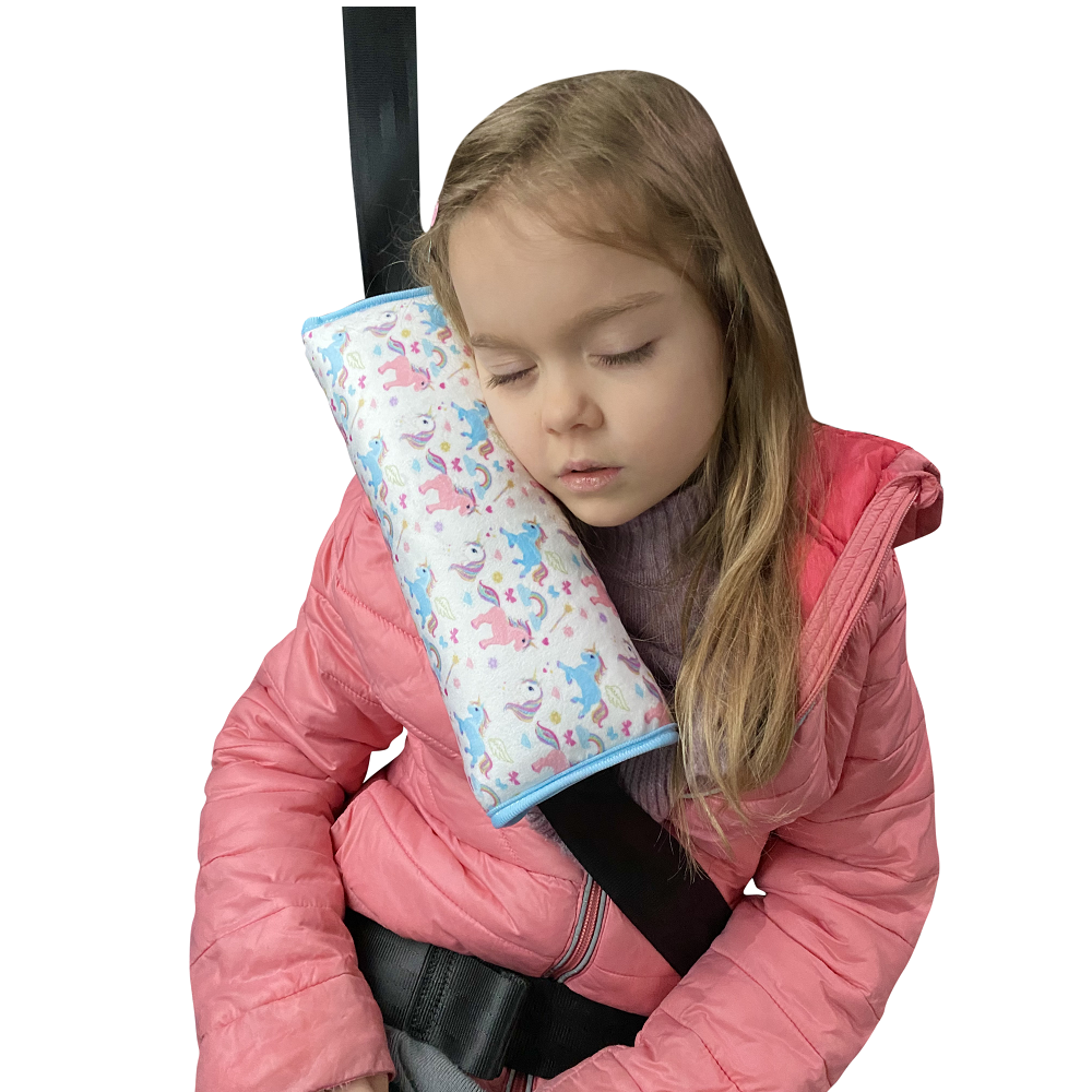 Seat belt pillow for kids Heckbo Unicorns