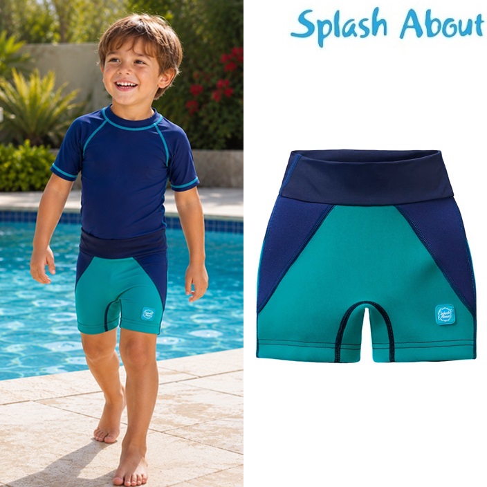 Diaper Swim Shorts - Splash Jammers Jade