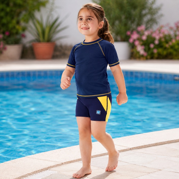 Diaper Swim Shorts - Splash Jammers Navy