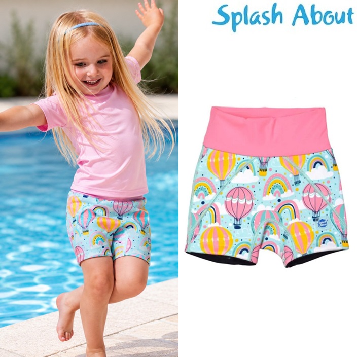 Diaper Swim Shorts - Splash Jammers Up and Away