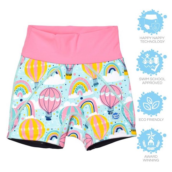 Diaper swim shorts SplashAbout Splash Jammers Up and Away