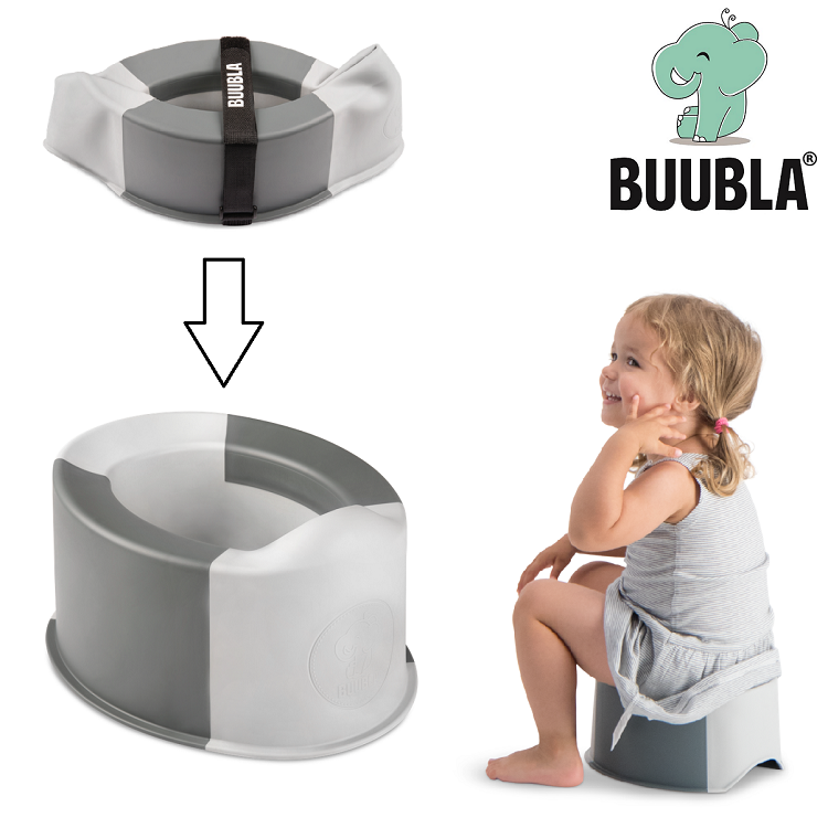 Buubla Travel Potty blå/ljusgrå