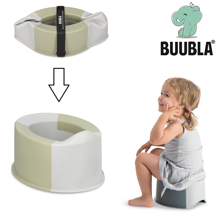 Portable travel potty Buubla Forest Green