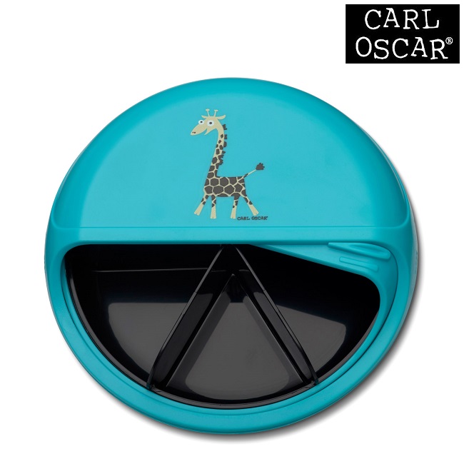 Snack Box for Kids Carl Oscar SnackDisc Blue Giraffe