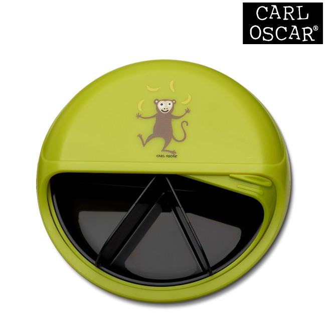 Snack Box for Kids Carl Oscar SnackDisc Green Monkey