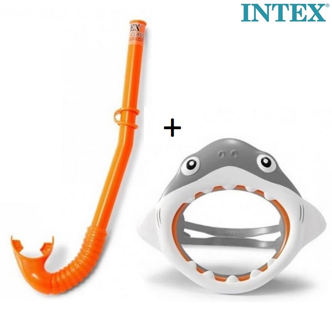 Mask and snorkel set for children Intex Shark