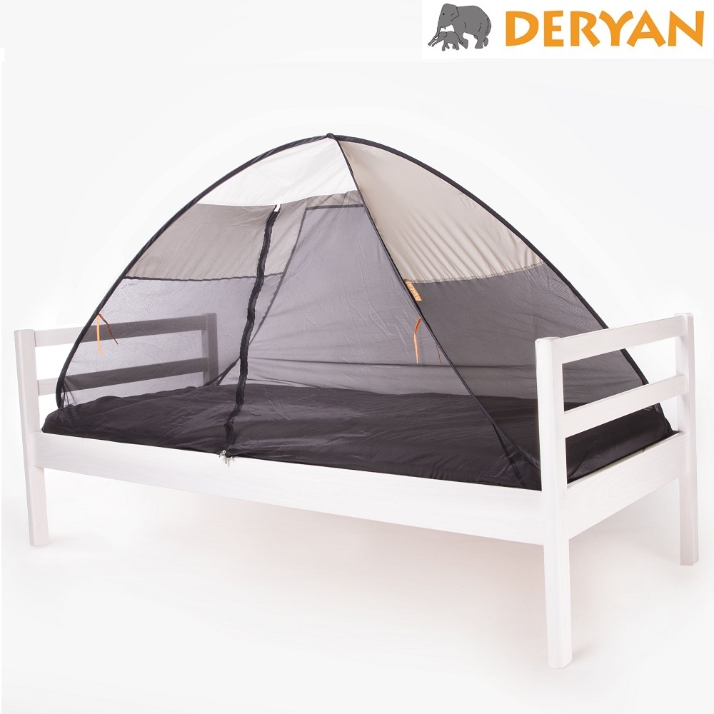 Pop-up insect net for single bed Deryan Cream