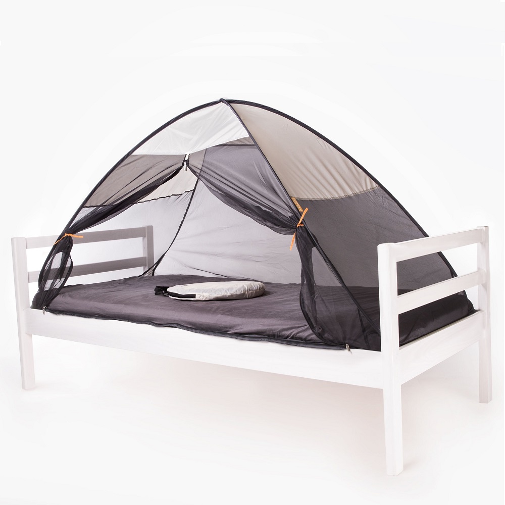 Pop-up insect net for single bed Deryan Cream