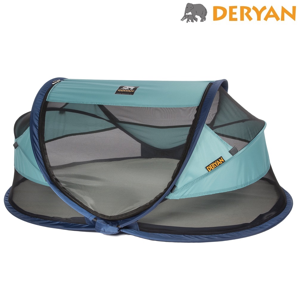 Travel cot for baby Deryan Baby Luxe Ocean Blue