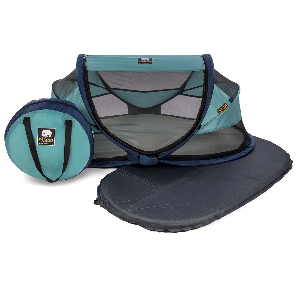 Travel cot for baby Deryan Baby Luxe Ocean Blue Travel cot for baby Deryan Baby Luxe Ocean Blue