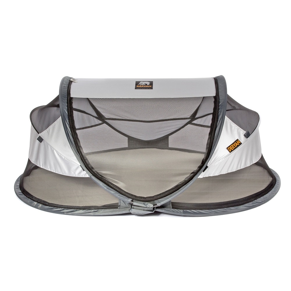 Baby travel cot Deryan Baby Luxe Silver