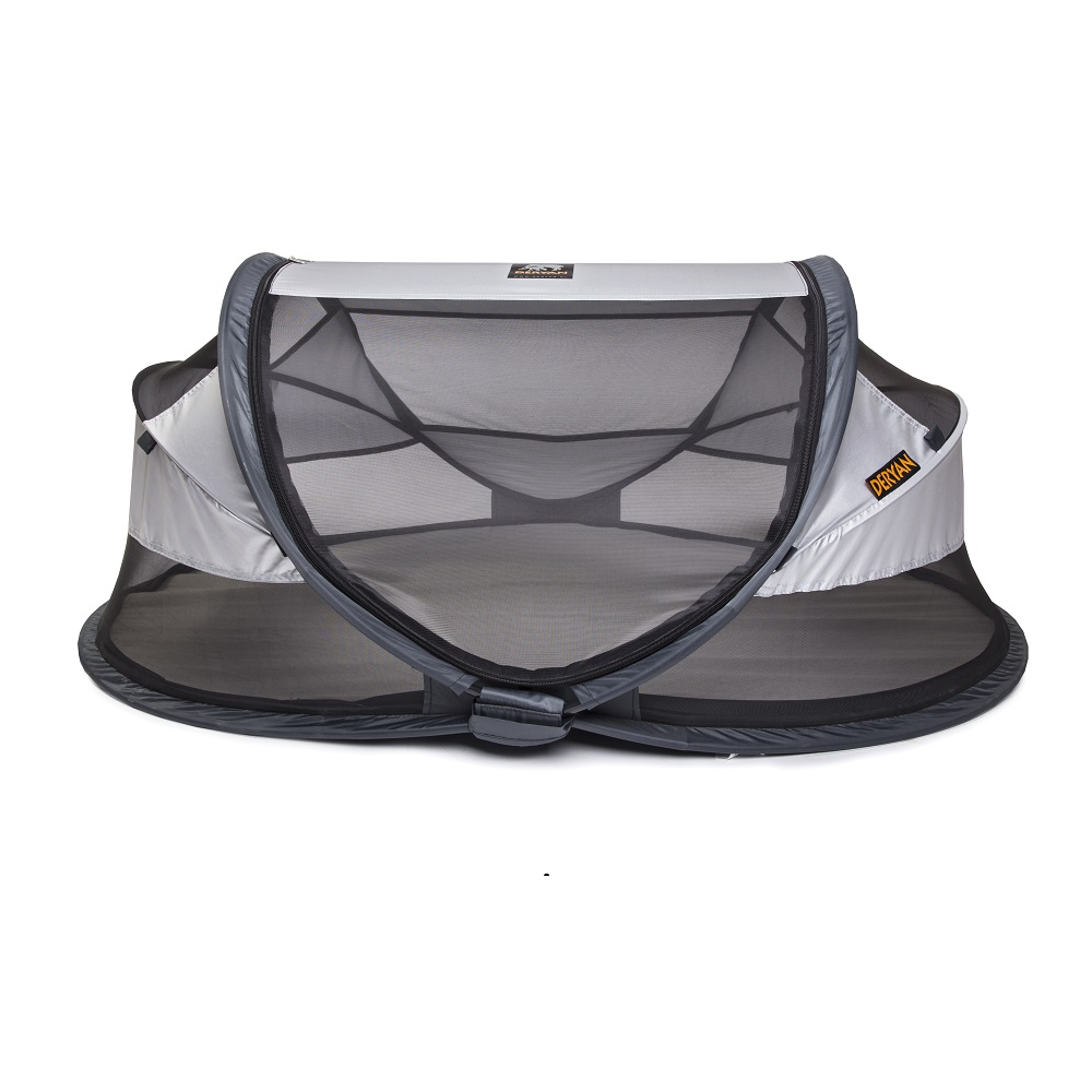 Baby travel cot Deryan Baby Luxe Silver