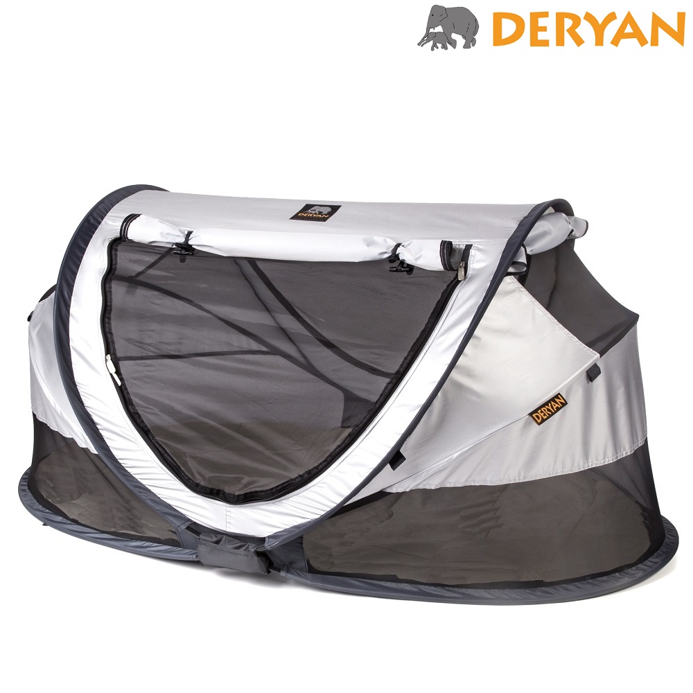 Travel Cot Deryan Toddler Luxe Silver