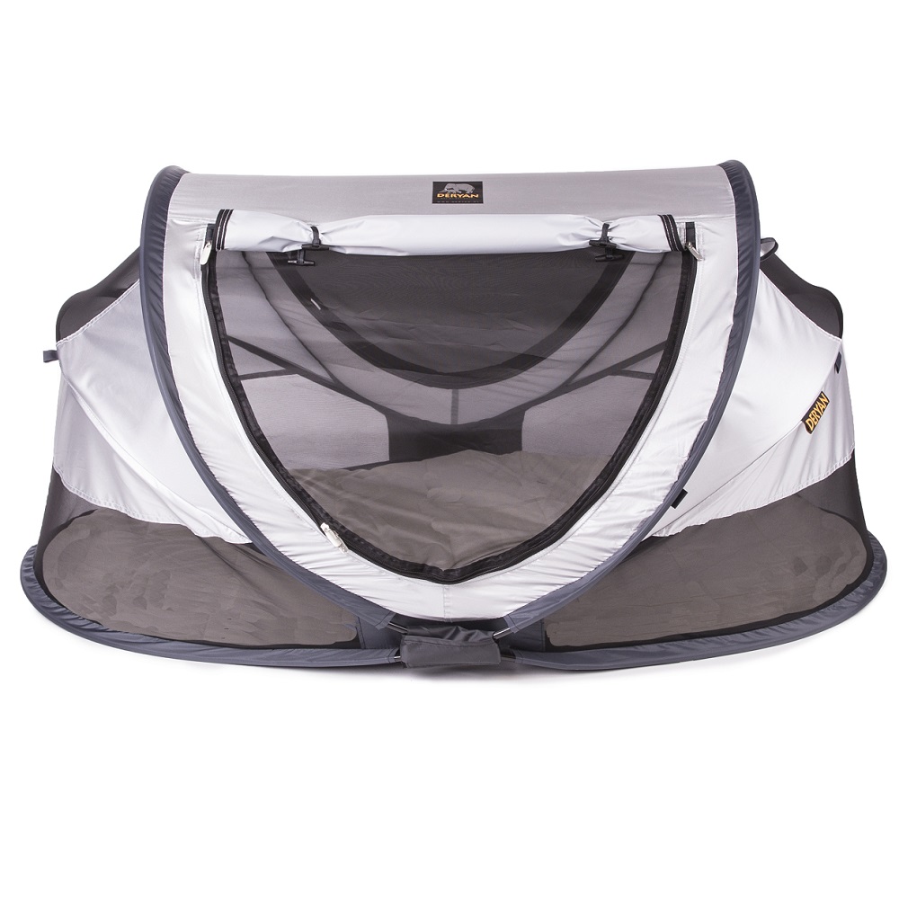 Children's travel cot Deryan Toddler Luxe Silver