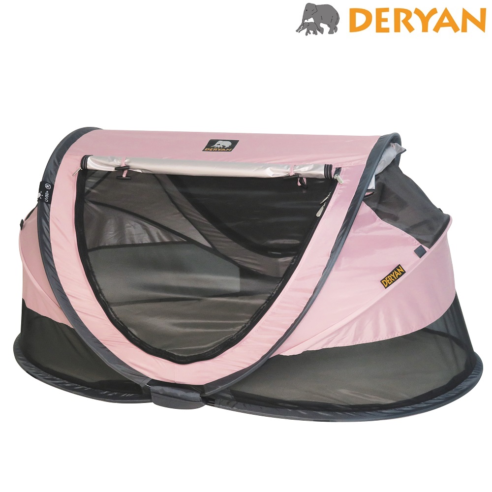 Travel cot for kids Derya Toddler Luxe pink
