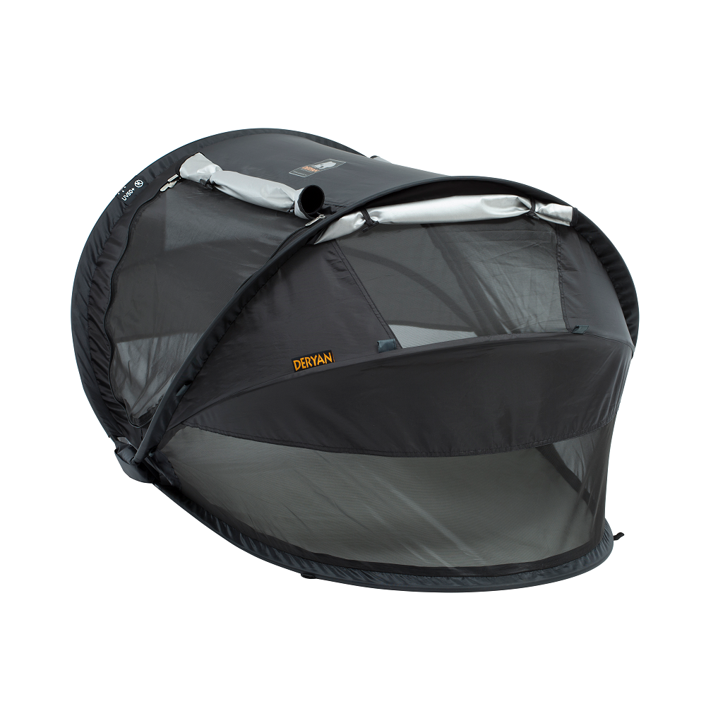 Travel cot for kids Derya Toddler Luxe Black