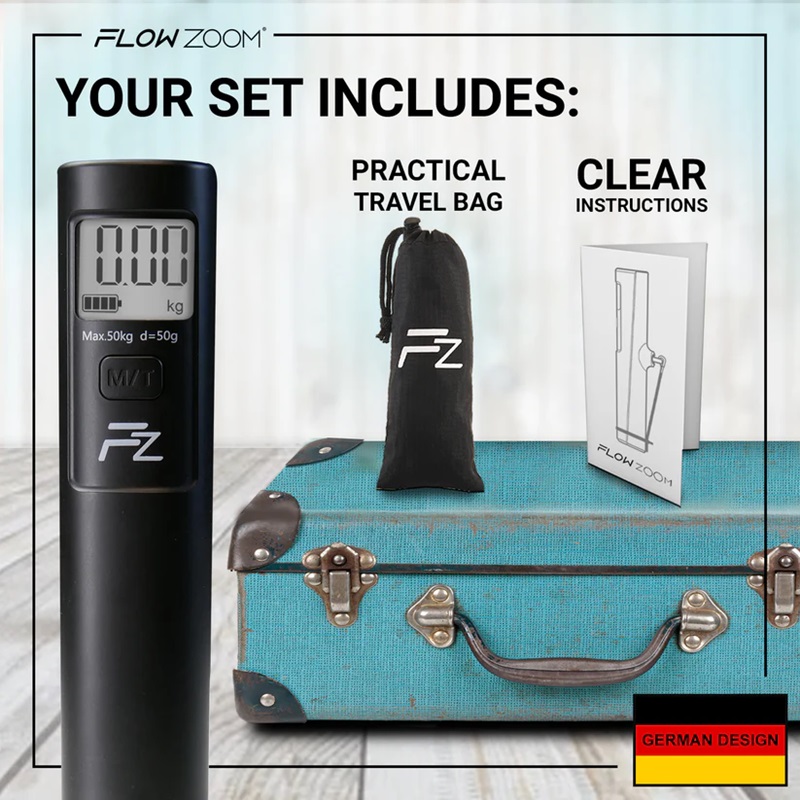 Digital Luggage Scale - Flowzoom Shakee Black
