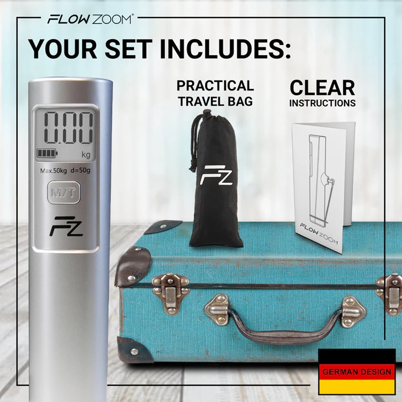 Digital Luggage Scale - Flowzoom Shakee Silver