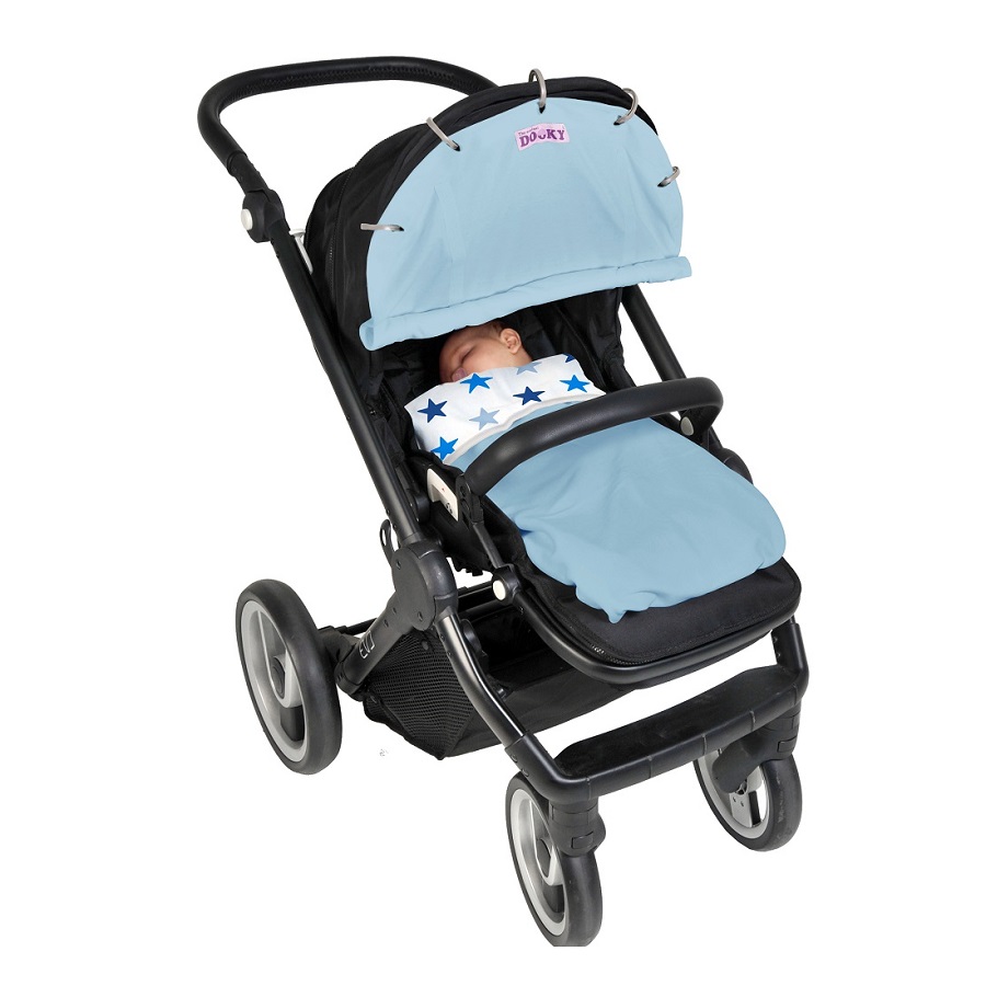 Pram sun cover Dooky Original Baby Blue