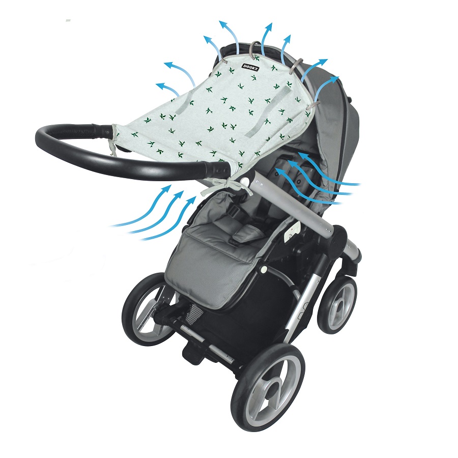 Pram sun shade Dooky Design Universal Cover Grey Swallows